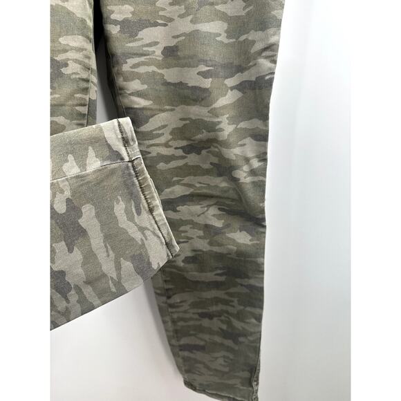 Hei Hei Anthropologie Jeans Camo Cargo Utility Pockets Slim Twill Khaki Denim 32 - Picture 4 of 10